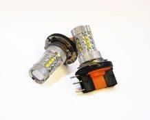 2x H15 Xenon White 80W CREE LED Bulbs for Daytime Running Lights