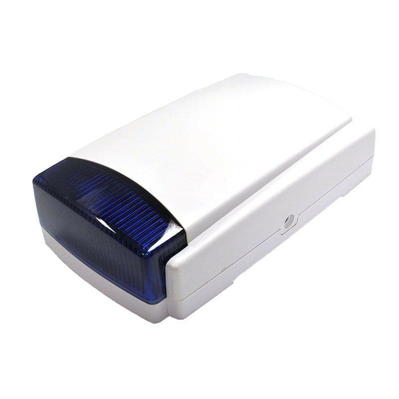 Dummy Alarm Box Blue or White Strobe Flashing LEDs with Blue Lens Long