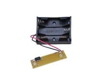 Flasher LED PCB with Battery Box for Dummy Alarm Siren Security Bell Flash Box