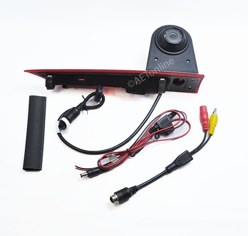 Dolphin Rear High Level Brake Light Reversing Parking Camera for Ford Transit Custom 2012 May 2016 Bulb Version 1816872 Barn Door Style Replaces Part No 