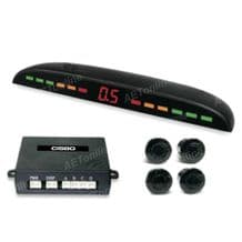 Slim LED Display Audio Buzzer Rear Parking Sensor Kit 388-4