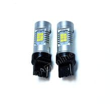 T20 7443 580 W21/5W SMD LED Indicator Daytime Tail Stop Brake Light Bulbs Pair