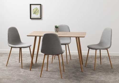 Andreas Dining Table Set with 4 Chairs