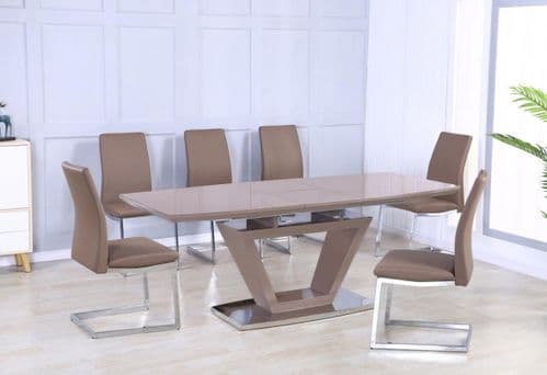 Aspire Dining Table Set with 6 Chairs