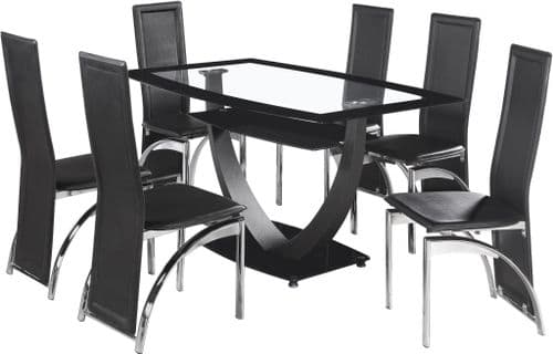 Athens Dining Table Set with 6 Chairs