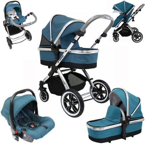 Iris Pram System - Limited Edition Teal (With Car seat)