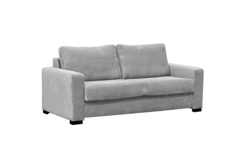 Jersey 3 Seater Sofa Bed with Foam Mattress Silver