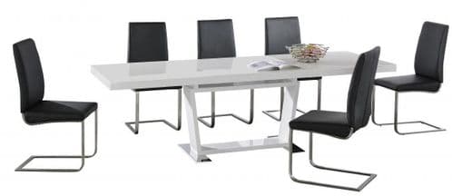 Lessian Dining Table Set with 6 Chairs