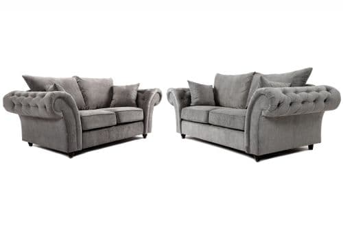 Maleic 3+2 Seater Sofa Set Grey