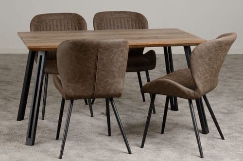 Randy Dining Table Set with 4 Chairs