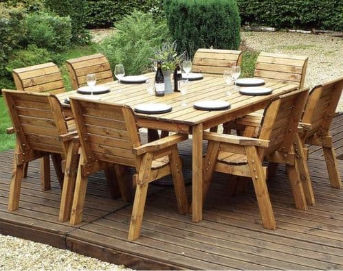 Taylor Eight Seater Square Garden Table Set