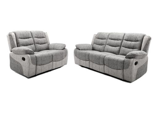Tyler Recliner 3+2 Seater Sofa Set Grey