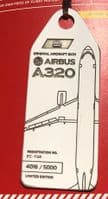 Aviationtag Iberia Express Airbus A320 Genuine Aircraft Skin Tag  EC-GFR - White