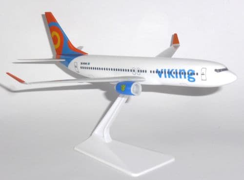 Boeing 737-800 Viking Airways Desktop Model Scale 1:200 Snap Fit Type Collectors Model E