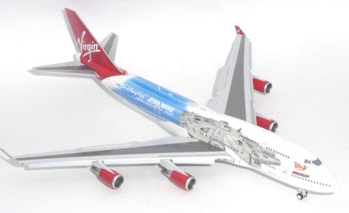 Boeing 747-400 Virgin Atlantic Star Wars JC Wings Diecast Model Scale 1:400 JCEW4744006A E