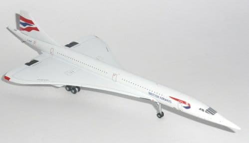 Concorde BA British Airways Gemini Jets Diecast Collectors Model Scale 1:400 GJBAW1667 G-BOAF  E
