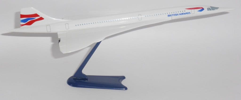 Concorde BA British Airways Snap Fit Wooster Collectors Model Scale 1 250 E