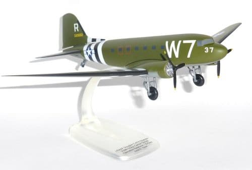 Douglas DC-3 / C-47 USAAF US Army Operation Neptune Herpa Collectors Model Scale 1:100 612296 E