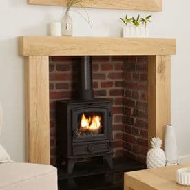 Canterbury Rustic Solid Oak Fire Surround by OakStore