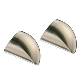 Fusion Brushed Nickel Handrail End Caps for 54mm Mopstick (Pack of 2)