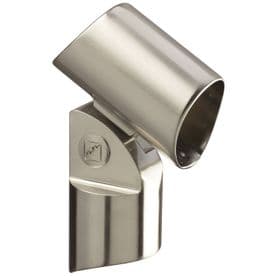 Fusion Brushed Nickel Intermediate Newel Connector for Round Newel to Handrail