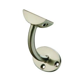 Fusion Brushed Nickel Wall Mounted Handrail Bracket (Pack of 1)