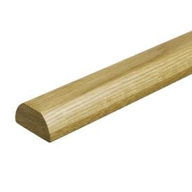 Fusion White Oak Baserail Pre-Finished for Glass or Spindle