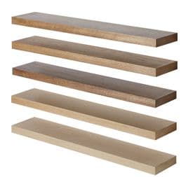 Solid Oak PAR Shelf Board 44x125mm Square Edge