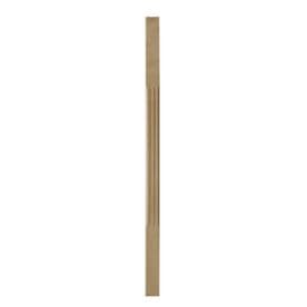 Solid White Oak 1100mm Fluted Stop Chamfer Spindle 41x41mm