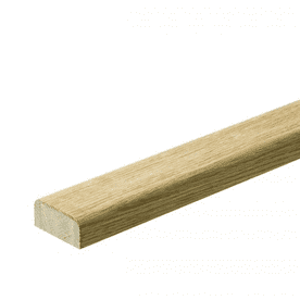 Solid White Oak 2.4m Elements Base Rail Un-Grooved  for Glass Panel Clamps