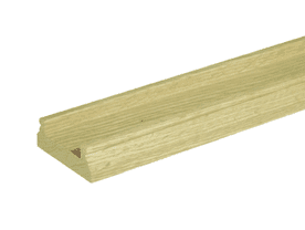 Solid White Oak Classic Base Rail 41mm Groove with Fillet Strip
