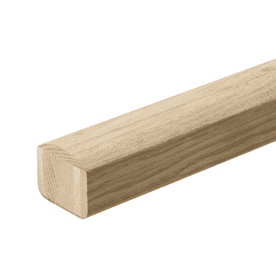 Solid White Oak Elements Landing Handrail 2.4m Pre-Drilled for Iron Spindles