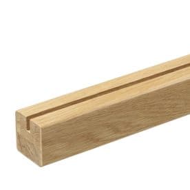 Solid White Oak Immix Base Rail 4.2m for Glass Panel 8mm Pre-Finished