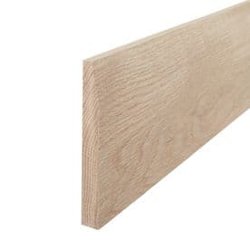 Solid White Oak Long Chamfer Skirting Board 20x145x3000mm