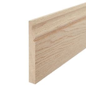 Solid White Oak Ogee Skirting Board 20x145x3000mm
