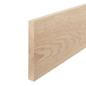 Solid White Oak Square Edge Skirting Board 20x145x3000mm