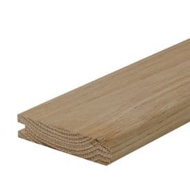 Solid White Oak Stair Tread Nosing  20x70x3000mm Bull Nose