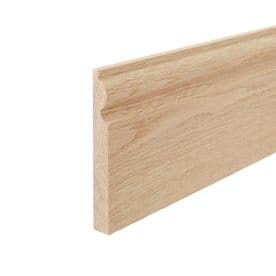 Solid White Oak Torus Skirting Board 20x145x3000mm